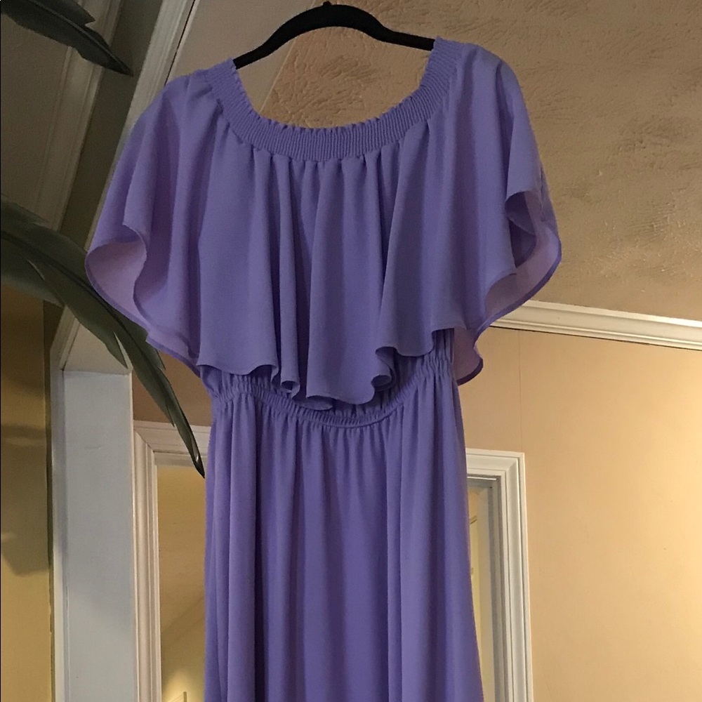 Bridesmaid or formal dress. Size Large. Lavender.